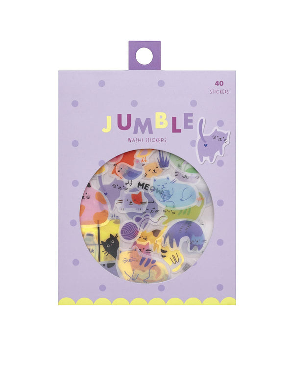 Cats Jumble Washi Stickers