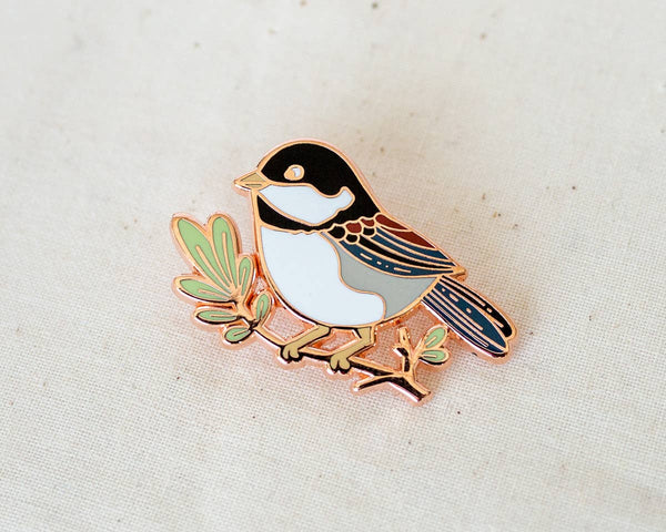 Chickadee Enamel Pin