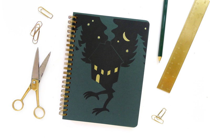 Baba Yaga Coil Notebook