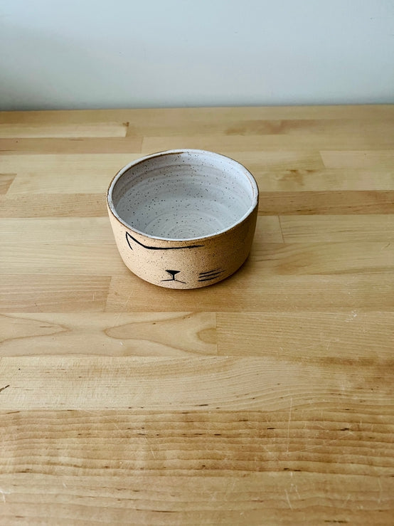 Modern Ceramic Cat Bowl