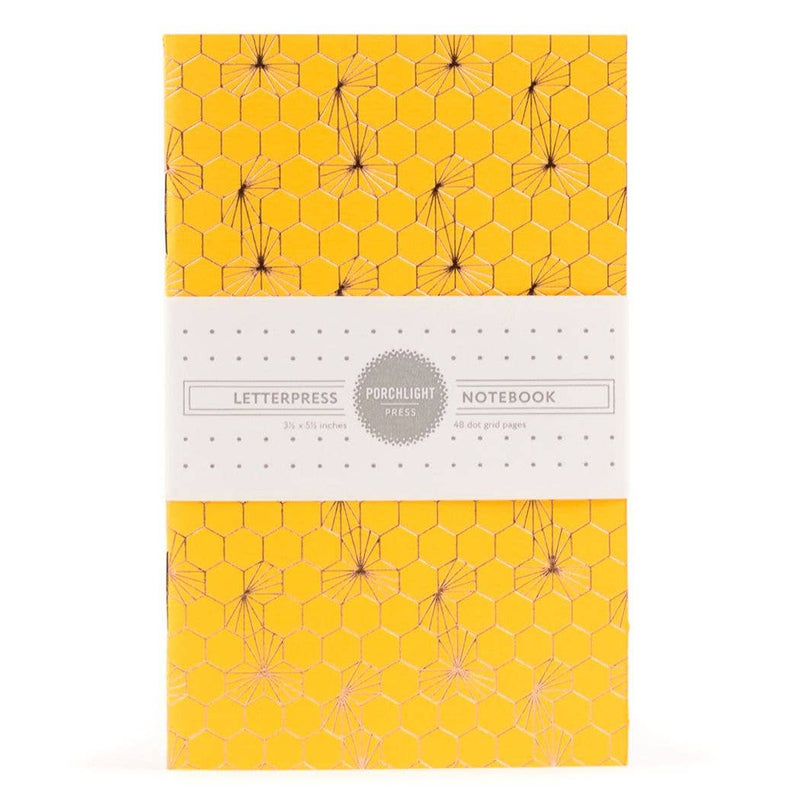 Honeycomb Gold Foil Pocket Notebook