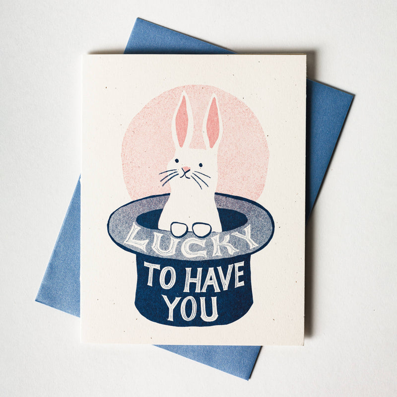 Lucky To Have You Rabbit Card