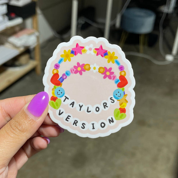 Friendship Bracelets Vinyl Sticker - Taylor Swift Inspired