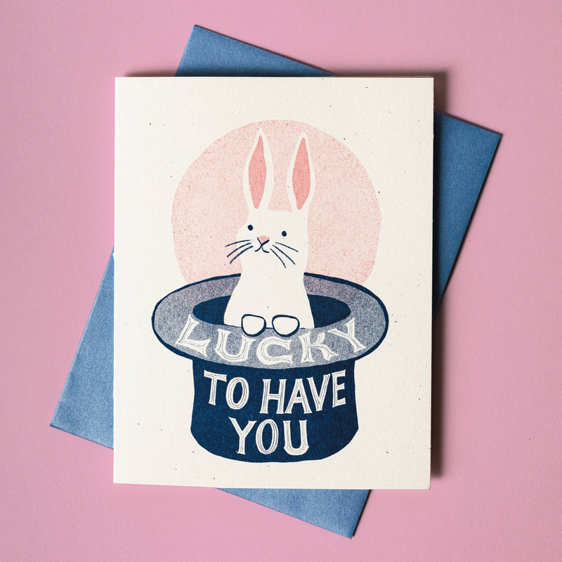 Lucky To Have You Rabbit Card