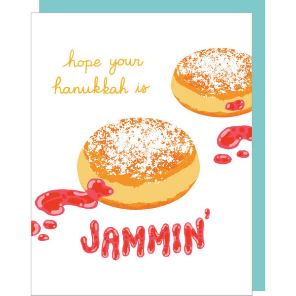 Jelly Donuts Hanukkah Card