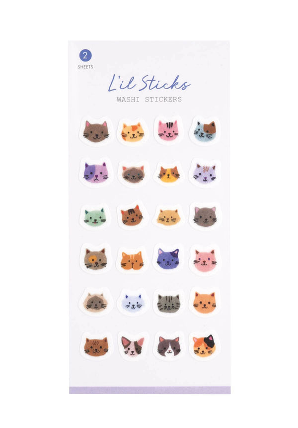 Cats L’il Sticks Washi Stickers