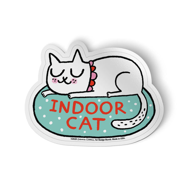 Indoor Cat Sticker