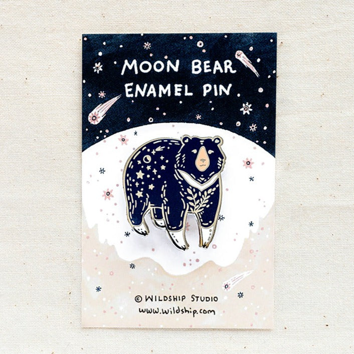 Moon Bear Enamel Pin