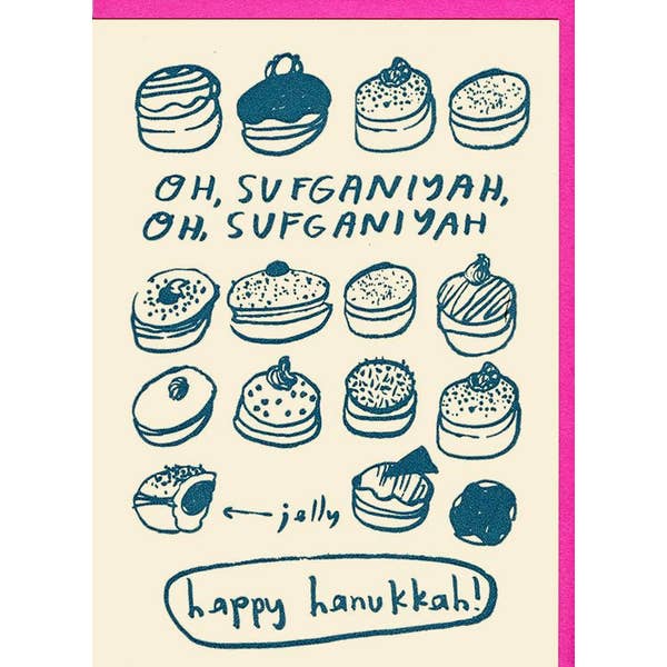 Oh Sufganiyah Hanukkah Card